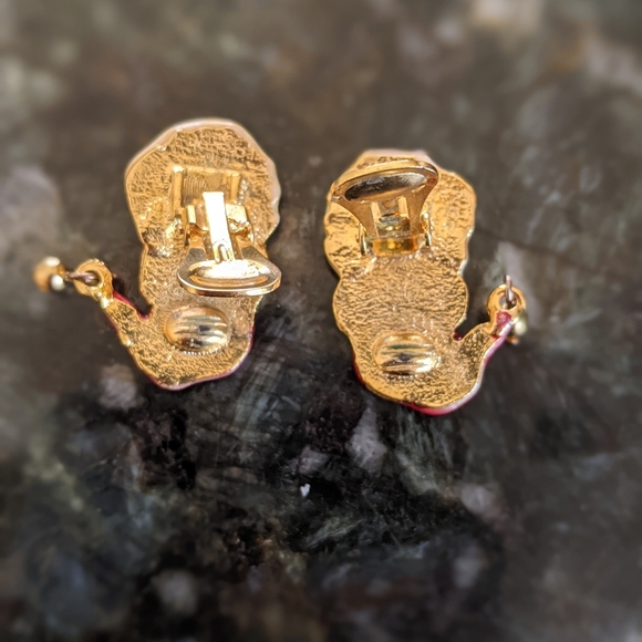 Vtg Santa Clip-on Earrings🎅🏼 - Picture 2 of 3